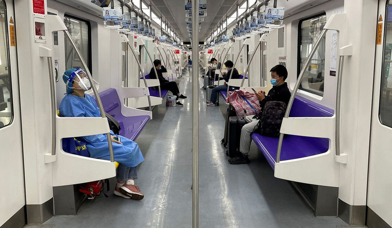 Subway train in Shanghai